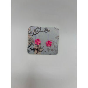 ✨5/$25✨ Pink Rose Stud Earrings NWOT